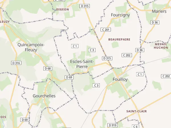 Plan de Escles-Saint-Pierre