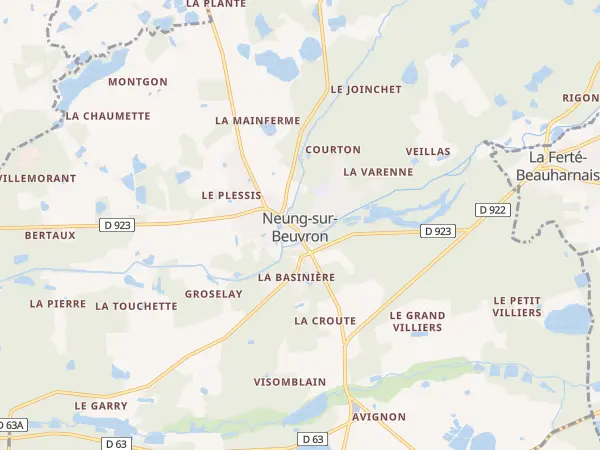 Plan de Neung-sur-Beuvron