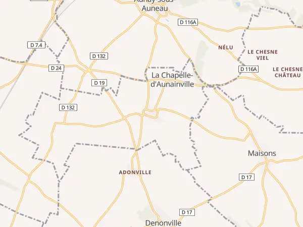 Plan de La Chapelle-d’Aunainville