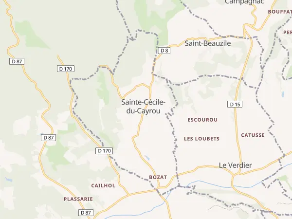 Plan de Sainte-Cécile-du-Cayrou