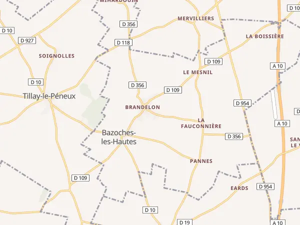 Plan de Bazoches-les-Hautes
