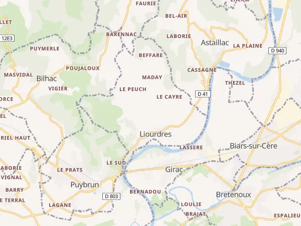 Plan de Liourdres