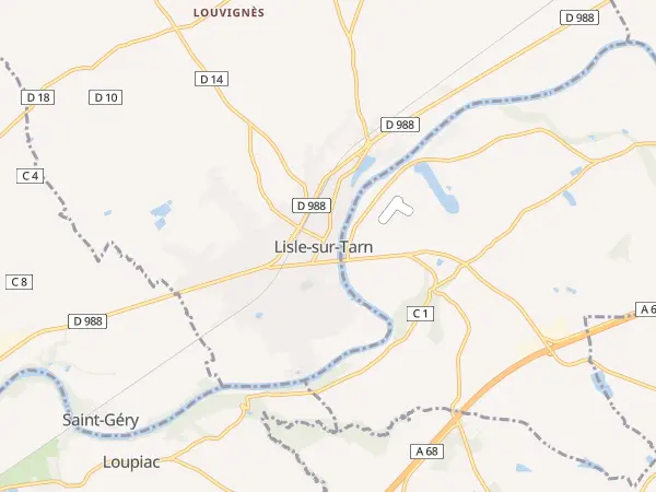 Plan de Lisle-sur-Tarn