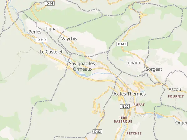 Plan de Savignac-les-Ormeaux