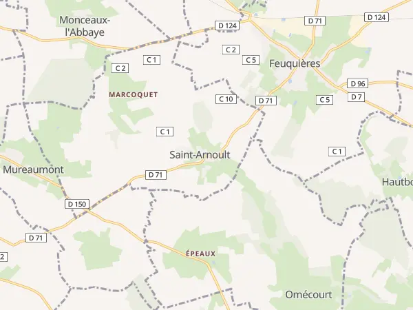 Plan de Saint-Arnoult