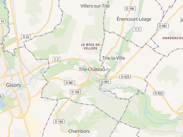 Plan de Trie-Château