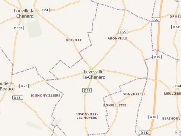 Plan de Levesville-la-Chenard