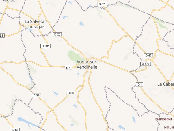 Plan de Auriac-sur-Vendinelle