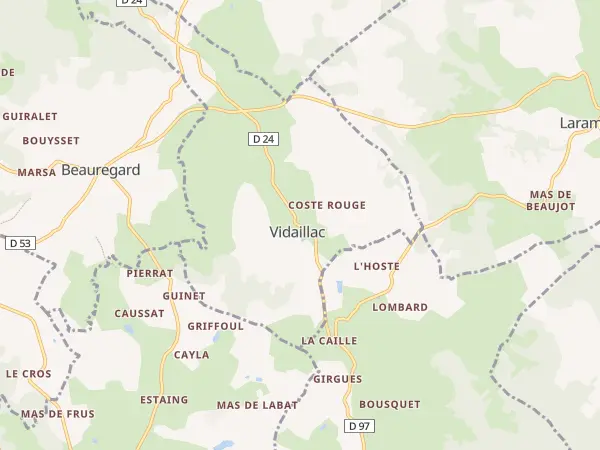 Plan de Vidaillac