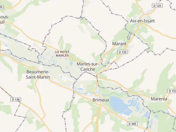 Plan de Marles-sur-Canche