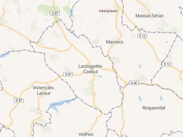 Plan de Lacougotte-Cadoul