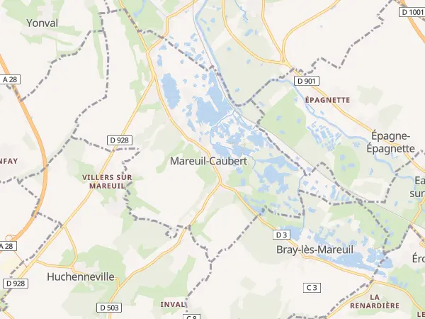 Plan de Mareuil-Caubert