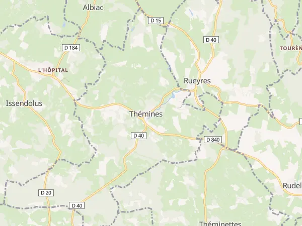 Plan de Thémines