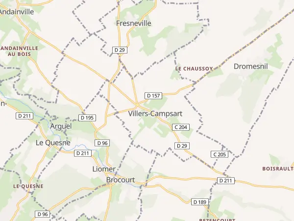 Plan de Villers-Campsart