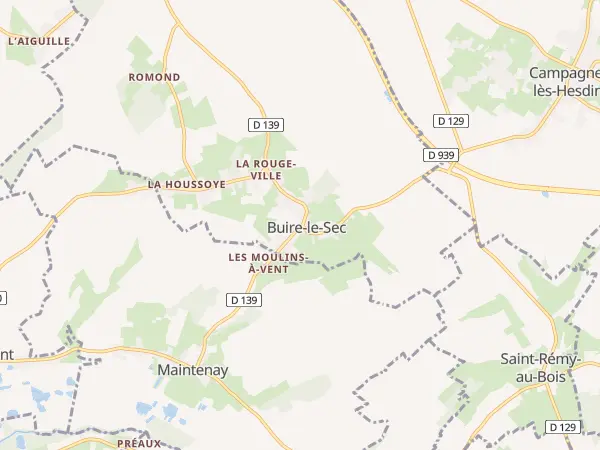 Plan de Buire-le-Sec