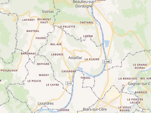 Plan de Astaillac