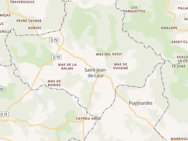 Plan de Saint-Jean-de-Laur