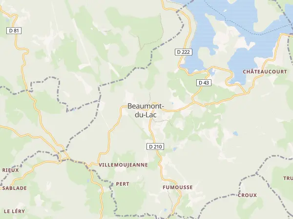 Plan de Beaumont-du-Lac