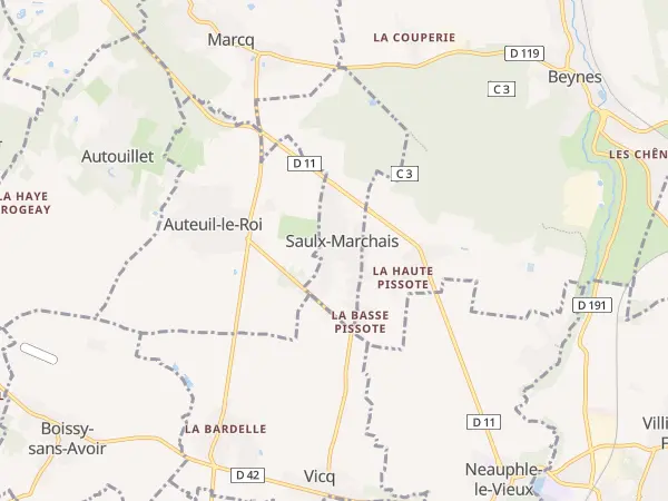 Plan de Saulx-Marchais