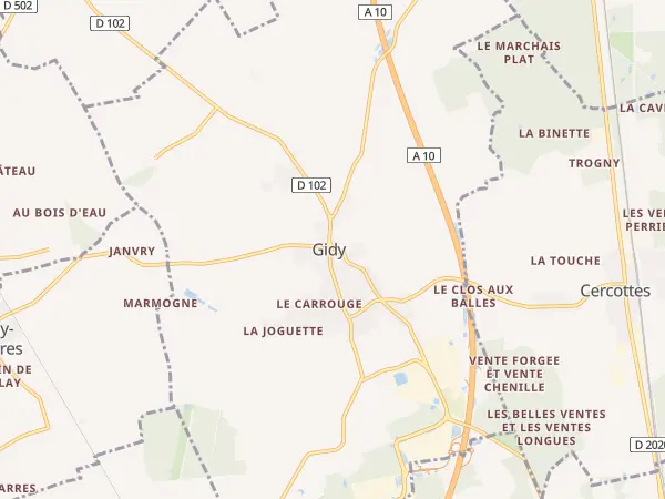 Plan de Gidy
