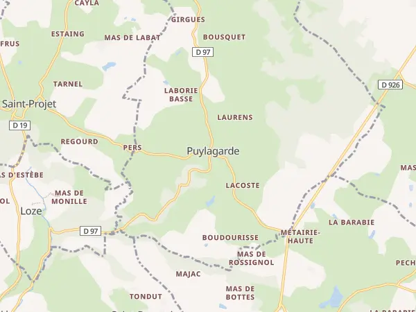 Plan de Puylagarde