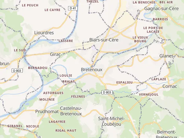 Plan de Bretenoux