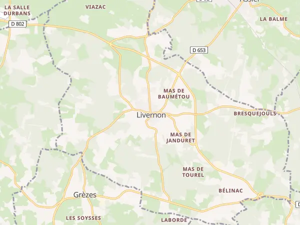 Plan de Livernon