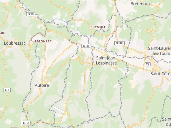 Plan de Saint-Médard-de-Presque