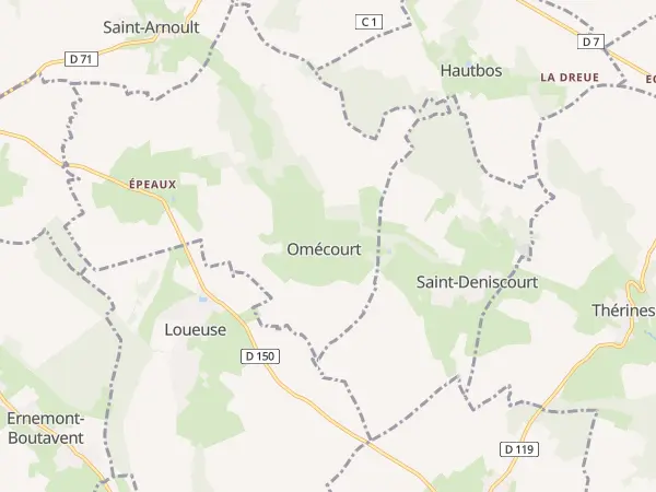 Plan de Omécourt