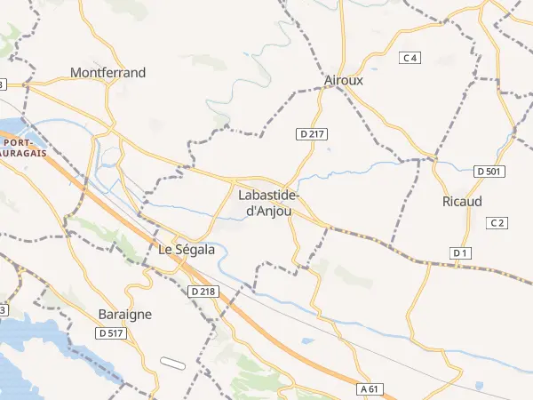 Plan de Labastide-d’Anjou