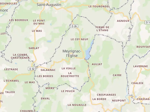 Plan de Meyrignac-l’Église