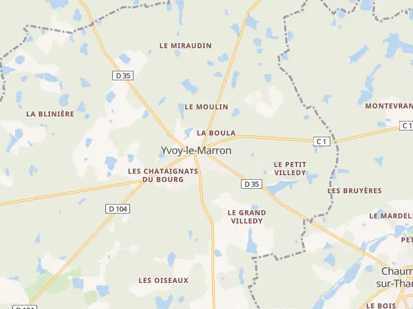 Plan de Yvoy-le-Marron