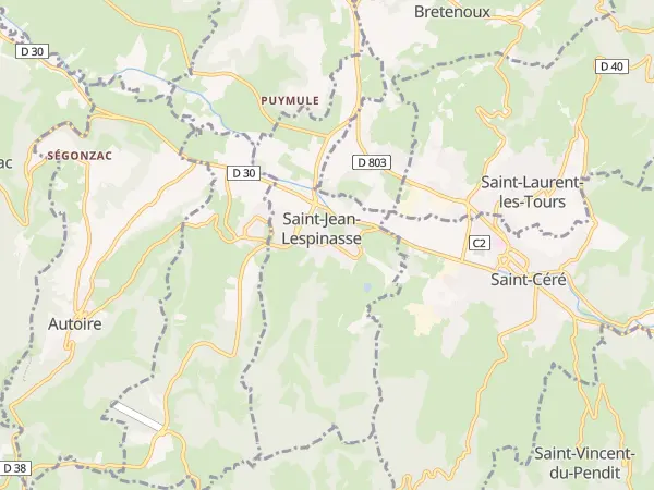 Plan de Saint-Jean-Lespinasse
