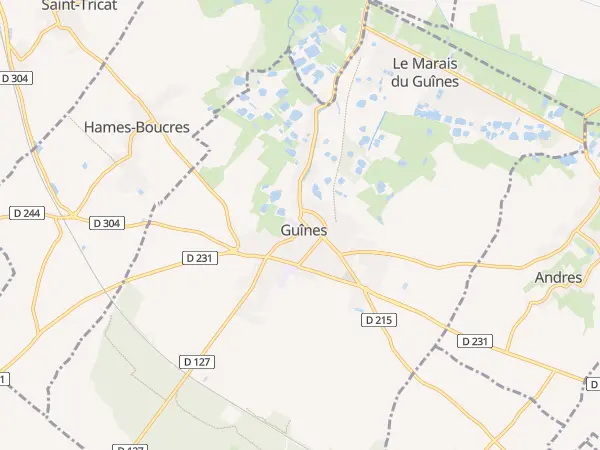 Plan de Guînes