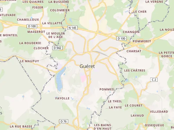 Plan de Guéret