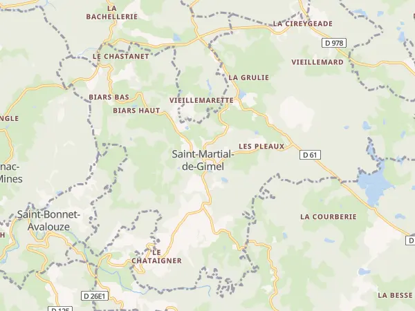 Plan de Saint-Martial-de-Gimel