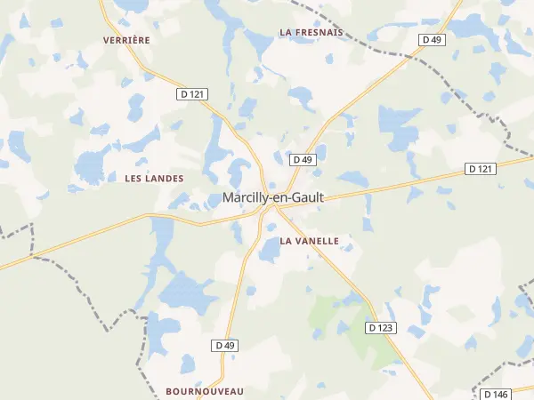 Plan de Marcilly-en-Gault