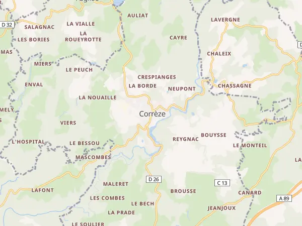 Plan de Corrèze