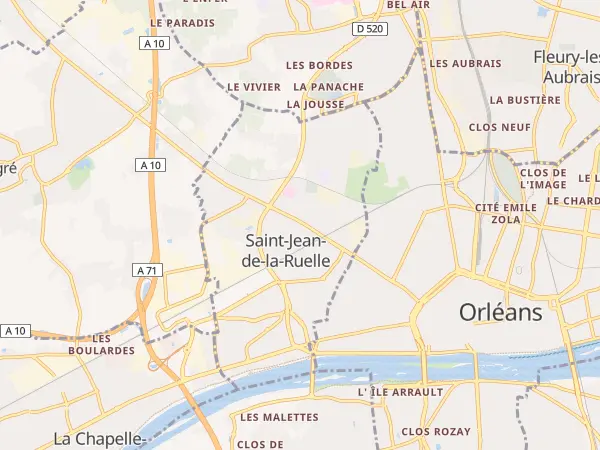 Plan de Saint-Jean-de-la-Ruelle