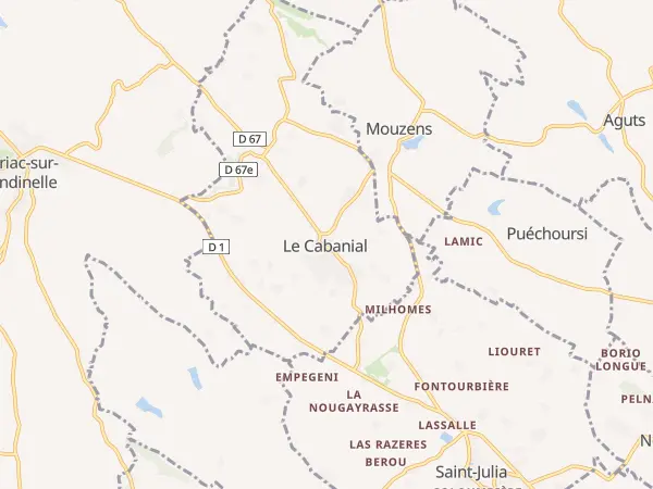 Plan du Cabanial