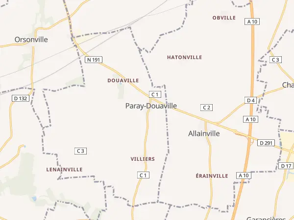 Plan de Paray-Douaville