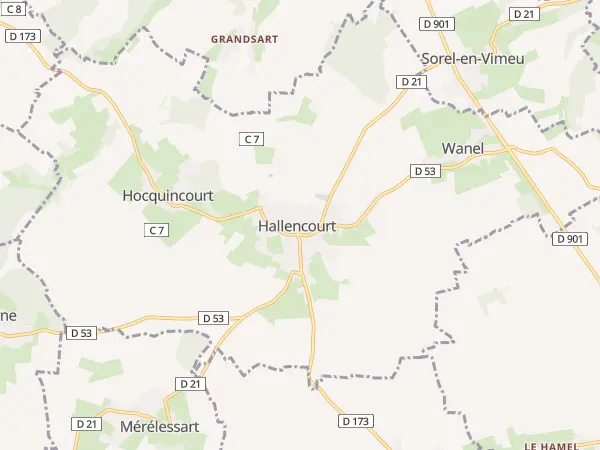 Plan de Hallencourt