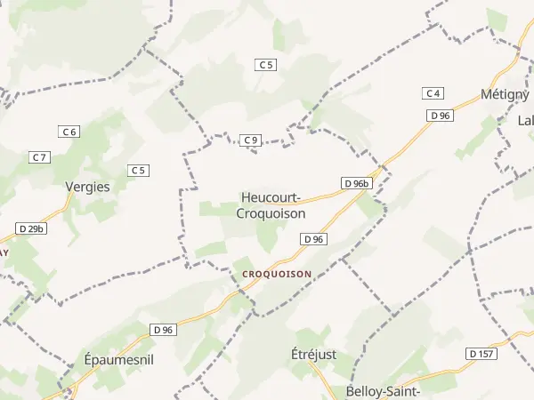 Plan de Heucourt-Croquoison