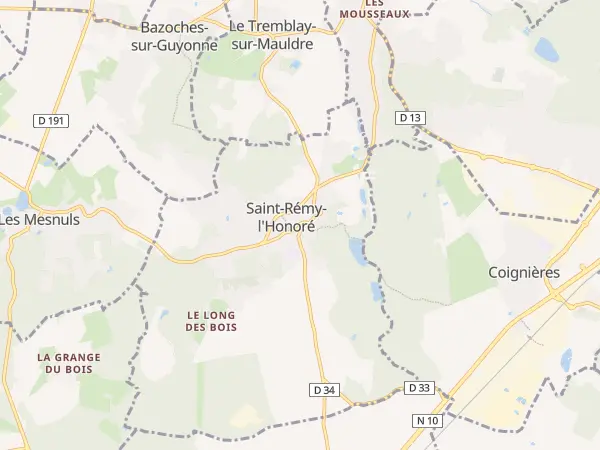 Plan de Saint-Rémy-l’Honoré