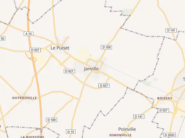 Plan de Janville-en-Beauce