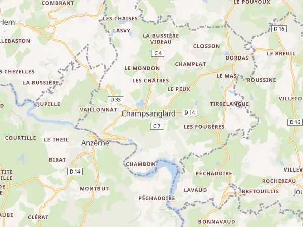 Plan de Champsanglard