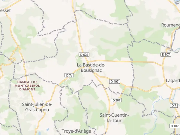 Plan de La Bastide-de-Bousignac
