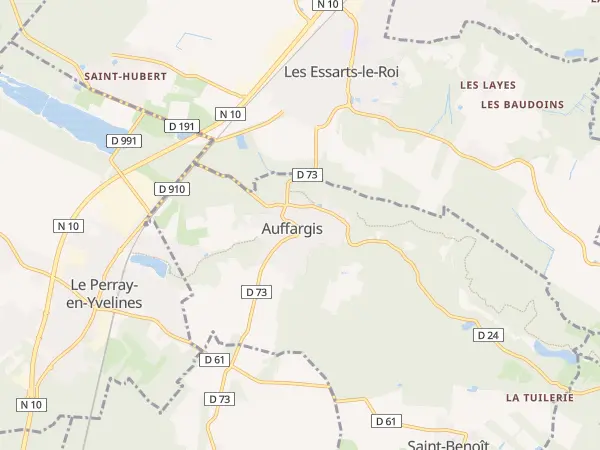 Plan de Auffargis