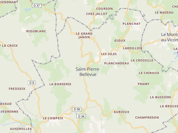 Plan de Saint-Pierre-Bellevue