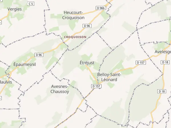 Plan de Étréjust